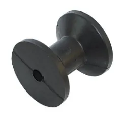 Bugrolle aus schwarzem Gummi