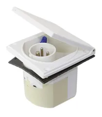 Caravan-Einspeisungsstecker weiß