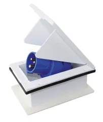 CEE-Eingangssteckdose witterungsbeständig 100x85mm