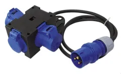 CEE-Kombiverteiler 3-polig CEE/Schukostecker