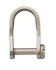 D-Schäkel Flachmat. Schlitzschraube Bolzen M4