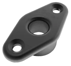 Decksdurchführung Alu 22mm ID Schwarz