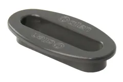 Decksdurchführung Alu schwarz 56x16mm