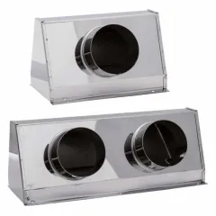 Doradebox (Für zwei Röhren mit 75 mm, Edelstahl, 5-Loch-Raster AA13585)