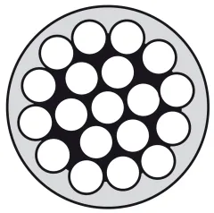 Drahtseil 1x19 A4 4/6mm PVC weiß ummantelt