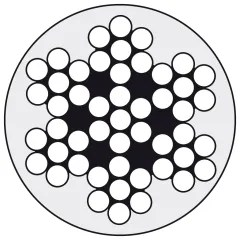 Drahtseil 7x7 A4 4/5mm PVC weiß ummantelt