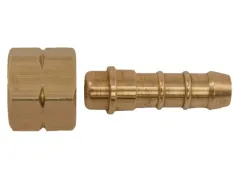 Drehbare Messingkupplung 1/4" LH-ÜM x 8mm Tülle