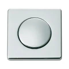 Druckknopfriegel mit Rosette rund verchromt