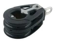 Dynamic Doppelblock 60mm m. Wirbelschäkel+Hundsfot