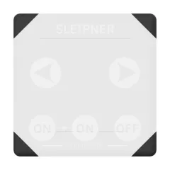 Eckverkleidung für das seitliche Strombedienfeld (Ersatzteil) (schwarz)