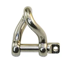 Edelst.-Schäkel geschm. gedreht kurz 3/16 5mm