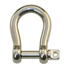 Edelst.-Schäkel geschm. geschweift 16mm