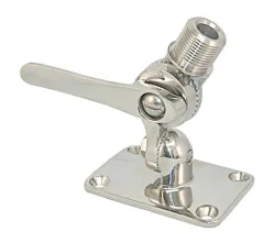 Edelstahl-Antennenbasis 56x95mm extra robust