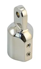 Edelstahl Endstück mit 2 Schrauben 25mm