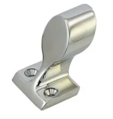 Edelstahl-Relingbeschlag 25mm Endstütze 60°