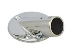 Edelstahl-Relingsbeschlag Endstück 30°rund 22mm