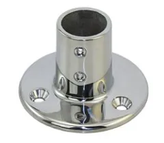 Edelstahl-Relingsbeschlag Endstück 90°rund 25mm