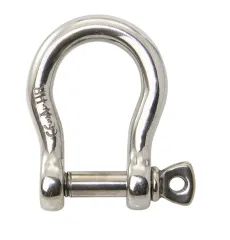 Edelstahl-Schäkel geschmiedet geschweift 24mm