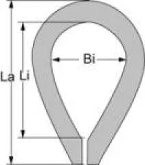 Edelstahlkausch poliert 3mm im 100-Stück-Pack