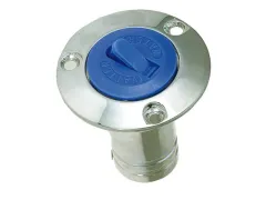 Einfüllstutzen Messing verchromt 50mm Diesel rot