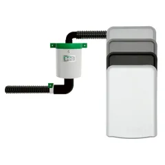 Elektrische WC-Entlüfung für Clesana Türvariante, Türvariante schwarz