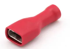 Fachstecker isoliert (6.3 x 0.8 mm, rot, 100)