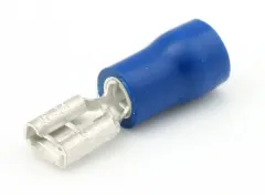 Fachstecker unisoliert (4.8 x 0.5 mm, blau, 100)