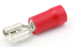 Fachstecker unisoliert (4.8 x 0.5 mm, rot, 100)
