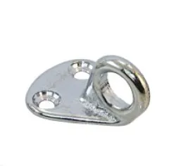 Fenderhaken Messing verchromt 43mm