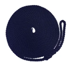 Festmacher Aus Geschlagenem Polypropylen Mit Spleiß, Ø12mm, L=6500mm, Blau