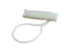 Festmacher PES 3-fach geschlagen mit Augspleiß+Takling weiß 10mm 8m