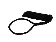 Festmacher PP 3-fach geschlagen mit Augspleiß+Takling schwarz 8mm 6m