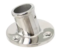 Flaggenstockhalter Edelstahl schräg 25mm