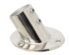 Flaggenstockhalter Edelstahl schräg 32mm