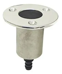 Flaggenstockhalter für 25mm mit Wasserabl. 1/2