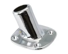 Flaggenstockhalter Messing verchromt 10mm