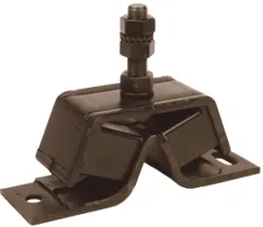 Flexibles Motorlager, 60° Shore, Stift M16, Abm. 205x60x75mm, Max. 60kg