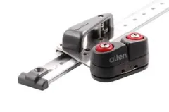 Fockleitschiene komplett mit Auge und Klemme