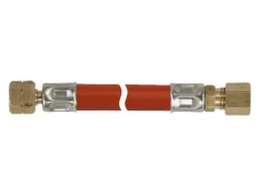 Gasleitung 1/4 LH-ÜM x 8mm RVS 80cm
