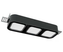 GEA NF LP3 (schwarzes Aluminium, warmes weiß + rot, 10-30 Vdc, 3 x 2.5W, 100°)