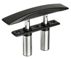 Ghost II hidden cleat (160 x 38 mm, 800 kg, 3 x M6, schwarzer Edelstahl 316)