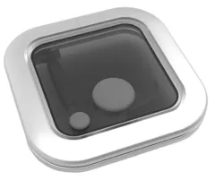 Goïot Aluminium Luken Modell Opal 00, Satin, Abm. 265x265mm, Lochmaß 211x211mm, Rahmen 15mm