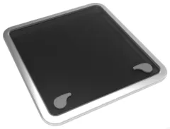 Goïot Aluminium Luken Modell Opal 70, Satin, Abm. 681x681mm, Lochmaß 627x627mm, Rahmen 15mm