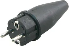 Gummi-Stecker mit Schutzleiter