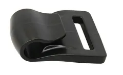 Gurtbandhaken 25mm Schwarz einrastbar 10St.VP