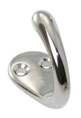 Haken einfach Messing verchromt 35mm