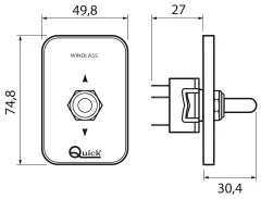 Handschalter für Ankerwinden