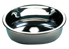 Handwaschbecken Edelstahl oval 355x240mmx125T