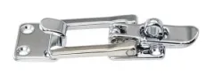 Hebelverschluss Messing verchromt 90mm abgewinkelt