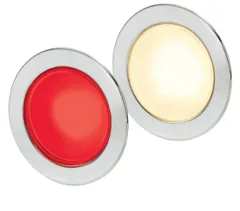 Hella Euroled 95, Gen 2, Niro Ring, Warmweiß/Rot, 95mm, Rond